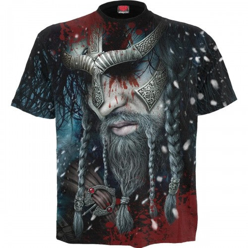 Front - Spiral Direct Unisex Adult Viking Wrap T-Shirt