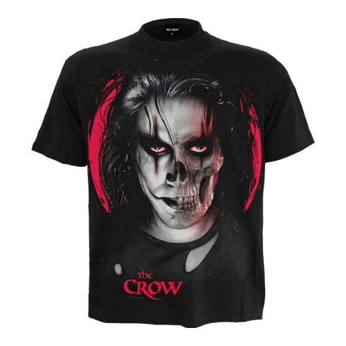 Front - Spiral Direct Unisex Adult Skull Face The Crow T-Shirt
