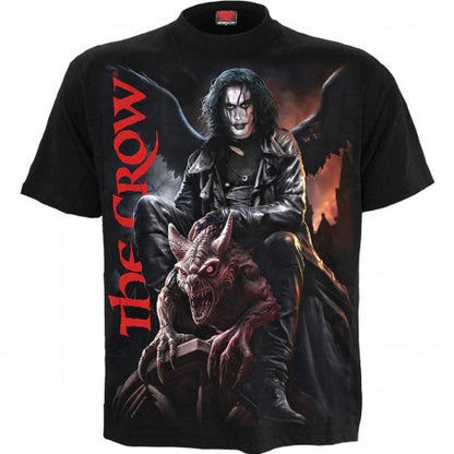 Front - Spiral Direct Unisex Adult Gargoyle The Crow T-Shirt