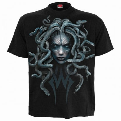 Front - Spiral Direct Unisex Adult Stone Gaze T-Shirt