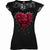 Front - Spiral Direct Womens/Ladies Bleeding Heart Capped Sleeved Top