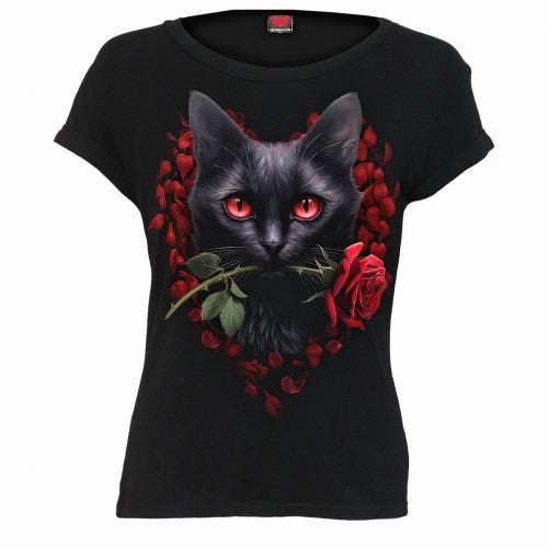 Front - Spiral Direct Womens/Ladies Cat´s Love T-Shirt