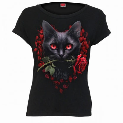 Front - Spiral Direct Womens/Ladies Cat´s Love T-Shirt