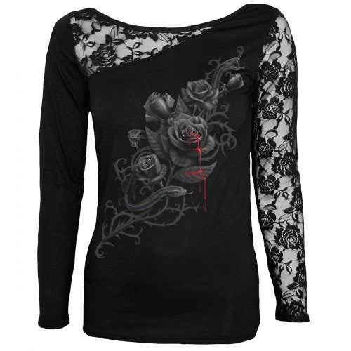 Front - Spiral Direct Womens/Ladies Fatal Attraction Long-Sleeved Top
