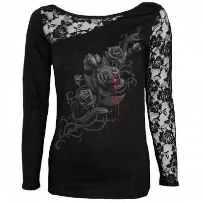 Front - Spiral Direct Womens/Ladies Fatal Attraction Long-Sleeved Top