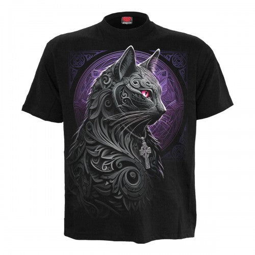 Front - Spiral Direct Unisex Adult Celtic Whiskers T-Shirt
