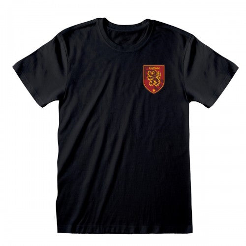 Front - Harry Potter Unisex Adult Quidditch Gryffindor T-Shirt