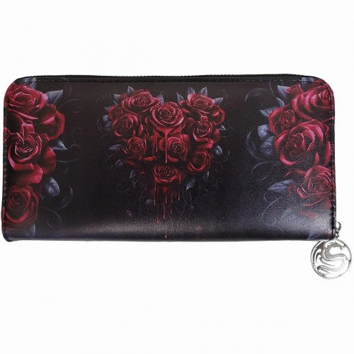 Front - Spiral Direct Bleeding Heart Clutch Bag