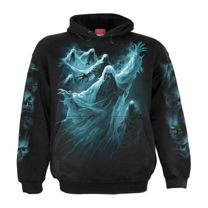 Front - Spiral Direct Unisex Adult Ghost Skull Hoodie