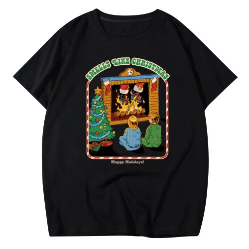 Front - Steven Rhodes Unisex Adult Smells Like Christmas T-Shirt