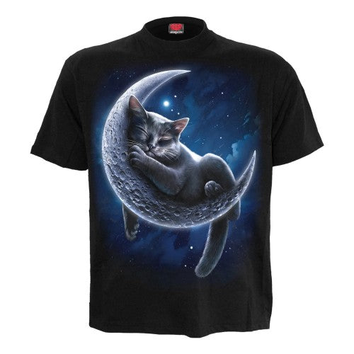Front - Spiral Direct Unisex Adult Velvet Moon T-Shirt