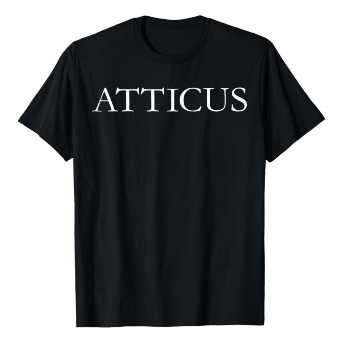 Front - Atticus Unisex Adult Logo T-Shirt