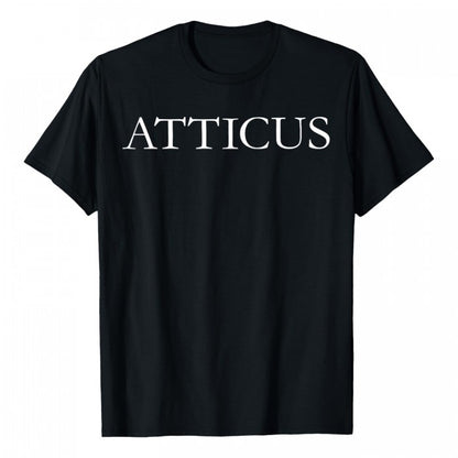 Front - Atticus Unisex Adult Logo T-Shirt
