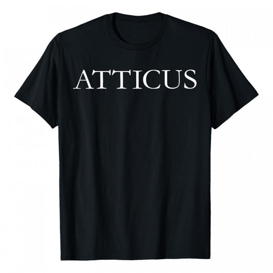 Front - Atticus Unisex Adult Logo T-Shirt