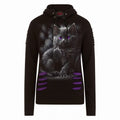 Front - Spiral Direct Womens/Ladies Cattitude Ripped Hoodie