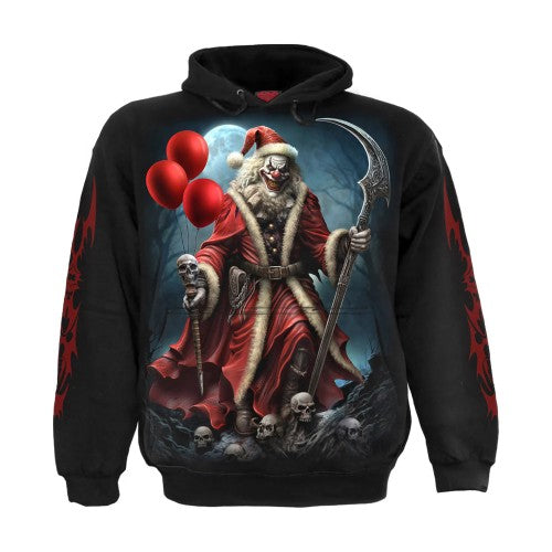 Front - Spiral Direct Unisex Adult Santa Clown Hoodie