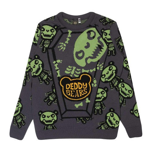 Front - Deddy Bears Unisex Adult Bones Knitted Jumper