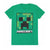 Front - Minecraft Unisex Adult Creeper T-Shirt