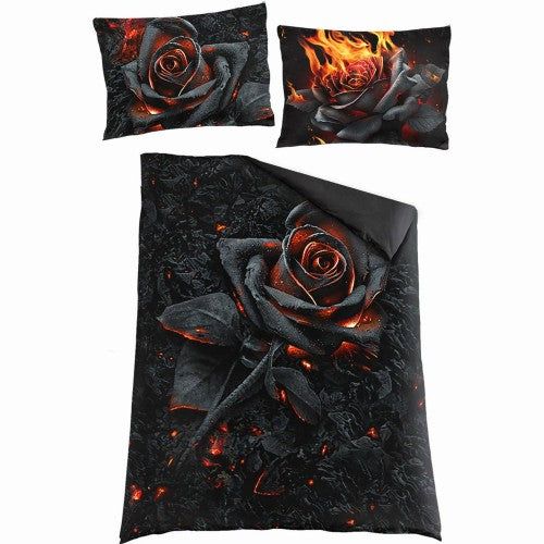 Front - Spiral Direct Burnt Rose Duvet Cover Set