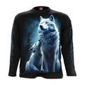 Front - Spiral Unisex Adult Wolf Guardian Long-Sleeved T-Shirt