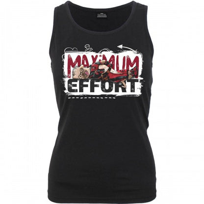 Front - Deadpool Womens/Ladies Maximum Effort Sleeveless Top