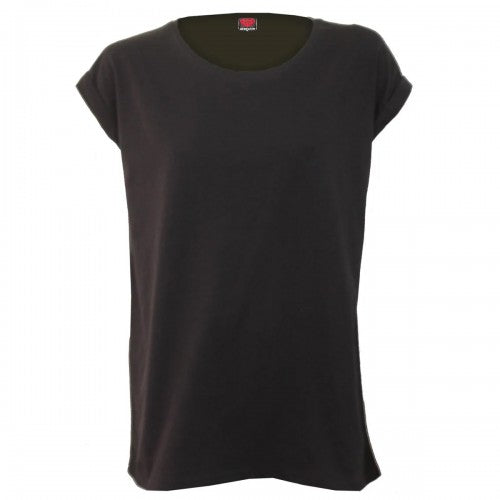 Front - Spiral Womens/Ladies Loose Fit Turn Up T-Shirt