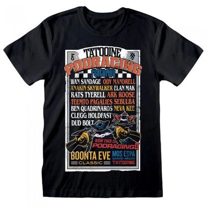 Front - Star Wars Unisex Adult Podracing T-Shirt