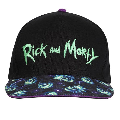 Front - Rick And Morty Neon Logo Baseball Cap