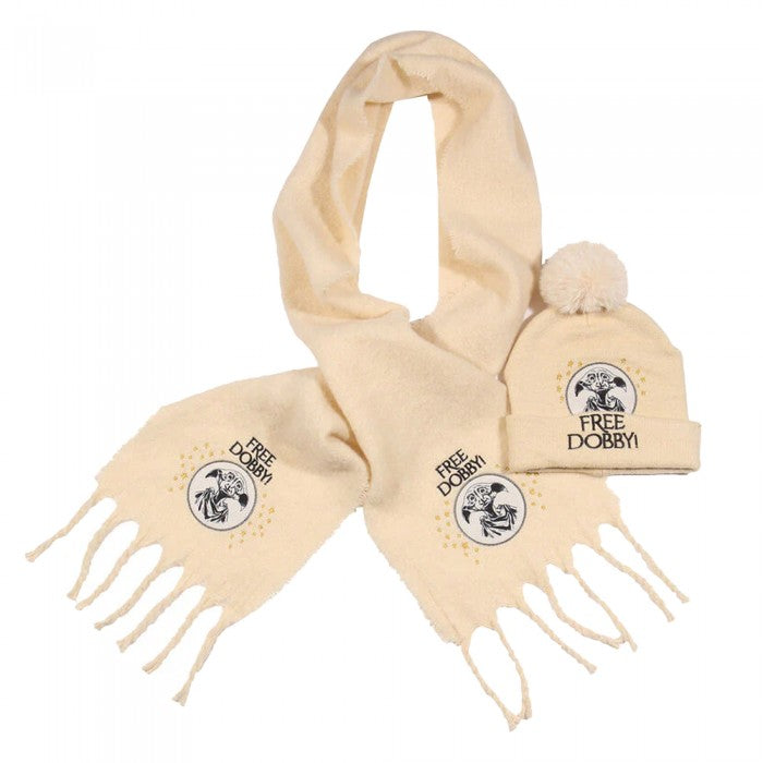 Front - Harry Potter Free Dobby Scarf & Beanie Set