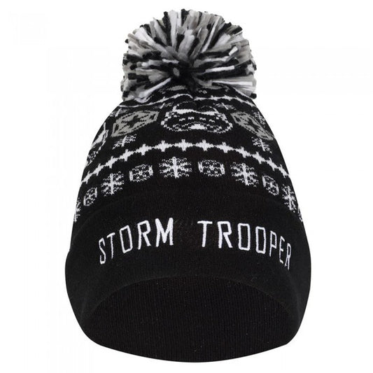 Front - Star Wars Unisex Adult Storm Trooper Pom Pom Beanie