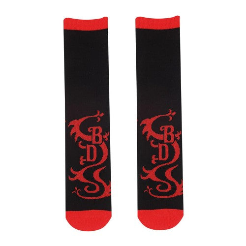 Front - Tokyo Revengers Unisex Adult Black Dragon Socks