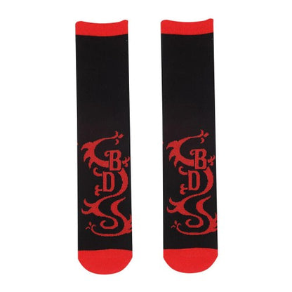 Front - Tokyo Revengers Unisex Adult Black Dragon Socks