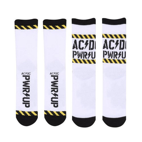 Front - ACDC Unisex Adult Power Up Socks (Pack of 2)
