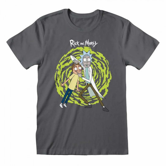 Front - Rick And Morty Unisex Adult Spiral T-Shirt