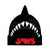 Front - Jaws Unisex Adult Fin Acrylic 3D Beanie