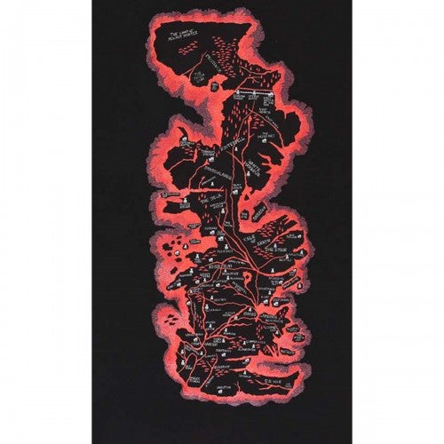 Front - House Of The Dragon Unisex Adult Map T-Shirt