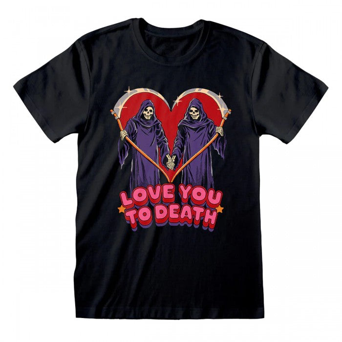 Front - Steven Rhodes Unisex Adult Love You To Death T-Shirt