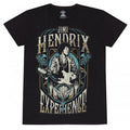 Front - Jimi Hendrix Unisex Adult Art Nouveau T-Shirt