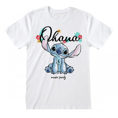 Front - Lilo & Stitch Unisex Adult Ohana Means Family T-Shirt