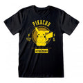 Front - Pokemon Unisex Adult Pikachu Collegiate T-Shirt