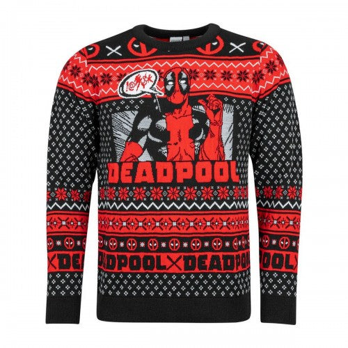 Front - Deadpool Unisex Adult Show Off Jumper
