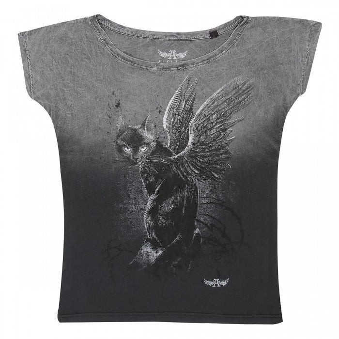 Front - Alchemy Womens/Ladies Nine Lives T-Shirt