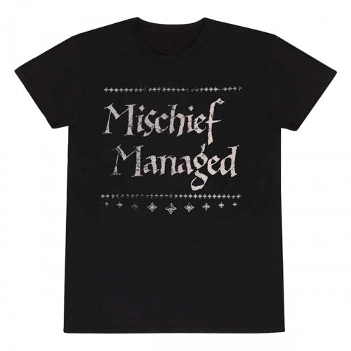 Front - Harry Potter Unisex Adult Mischief Managed T-Shirt