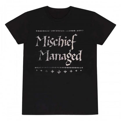 Front - Harry Potter Unisex Adult Mischief Managed T-Shirt