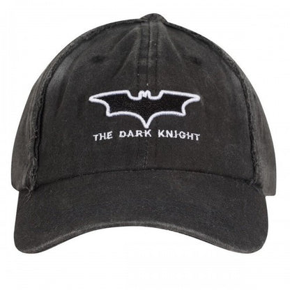 Front - Batman: The Dark Knight Logo Washed Denim Cap