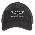 Front - Batman: The Dark Knight Logo Washed Denim Cap