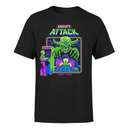 Front - Steven Rhodes Unisex Adult Anxiety Attack Tie Dye Glow In The Dark T-Shirt