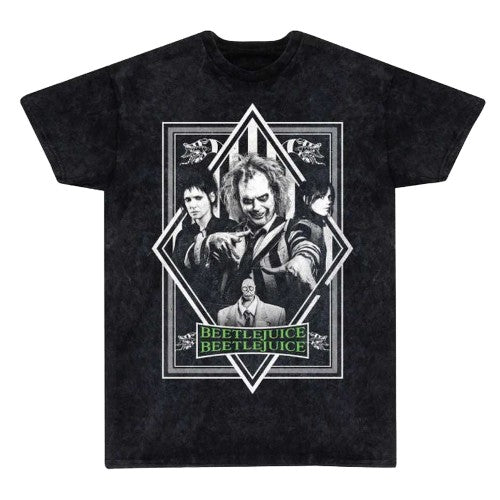 Front - Beetlejuice Beetlejuice Unisex Adult Poster Washed T-Shirt