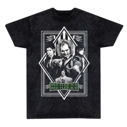 Front - Beetlejuice Beetlejuice Unisex Adult Poster Washed T-Shirt