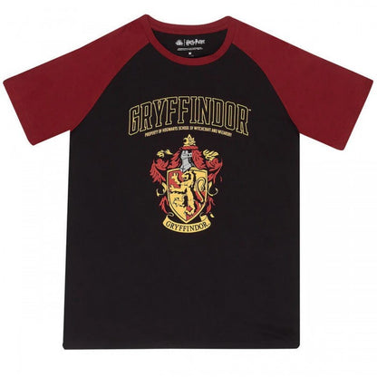 Front - Harry Potter Unisex Adult Gryffindor Raglan T-Shirt